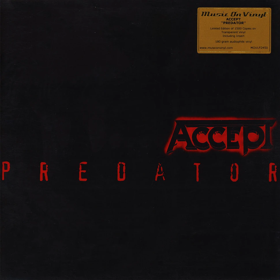 Accept - Predator Limited Numbered Clear Vinyl Edition