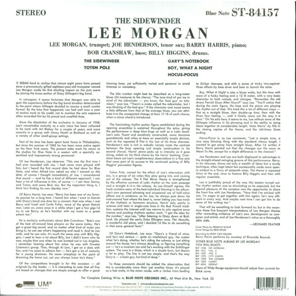 Lee Morgan - The Sidewinder