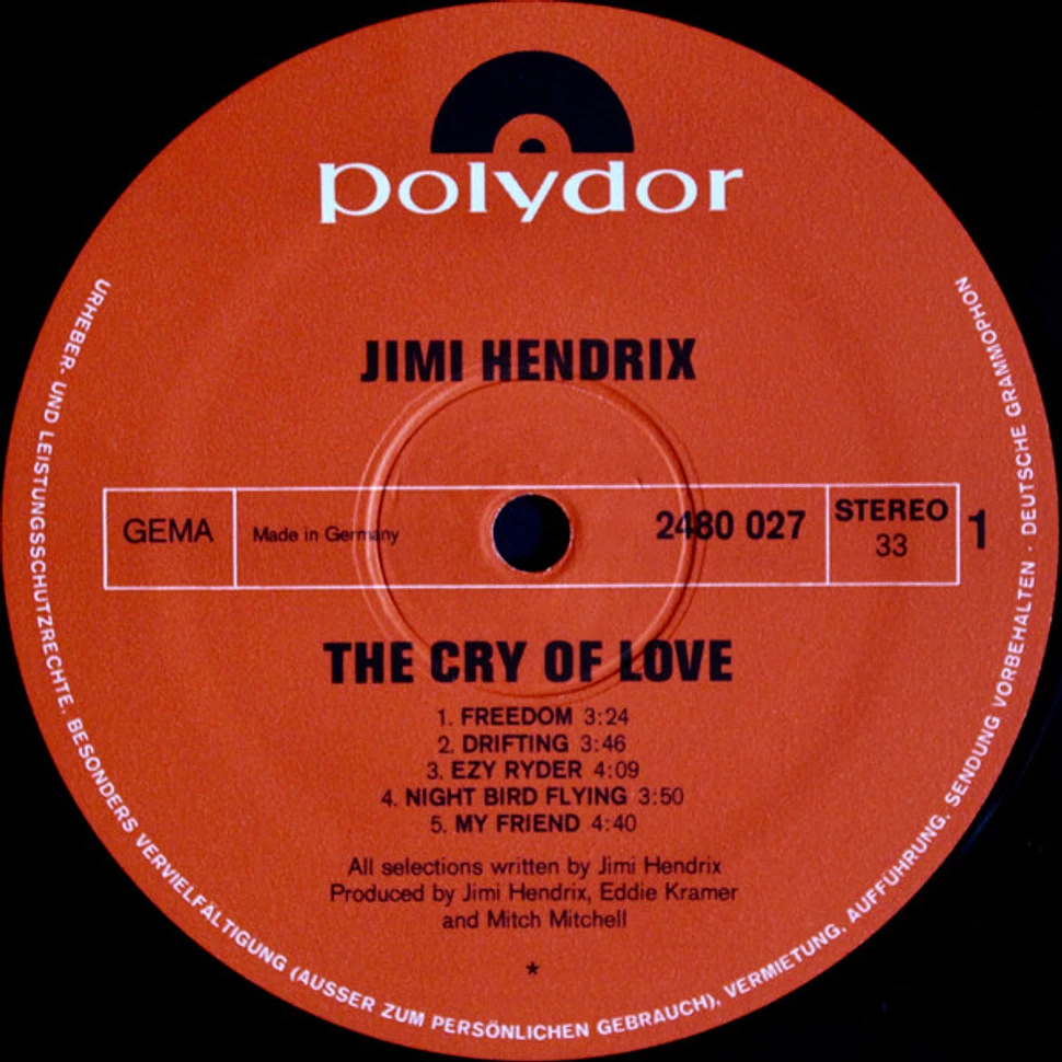 Jimi Hendrix - The Cry Of Love