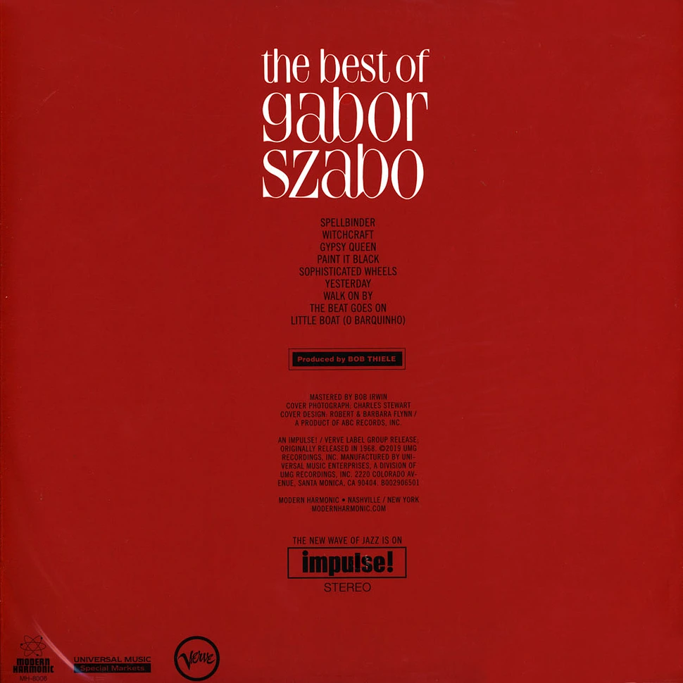 Gabor Szabo - The Best Of Gabor Szabo Red Vinyl Edition