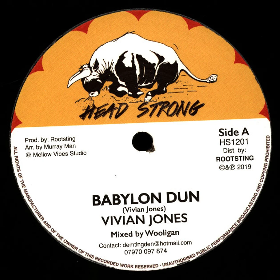 Vivian Jones / Vin Gordon - Babylon Dun / Hard Shell