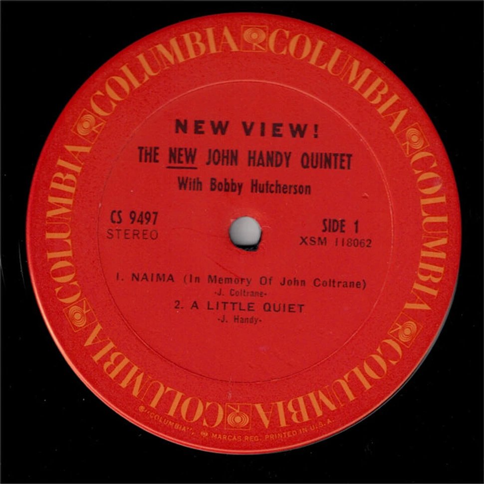 The New John Handy Quintet With Bobby Hutcherson - New View!
