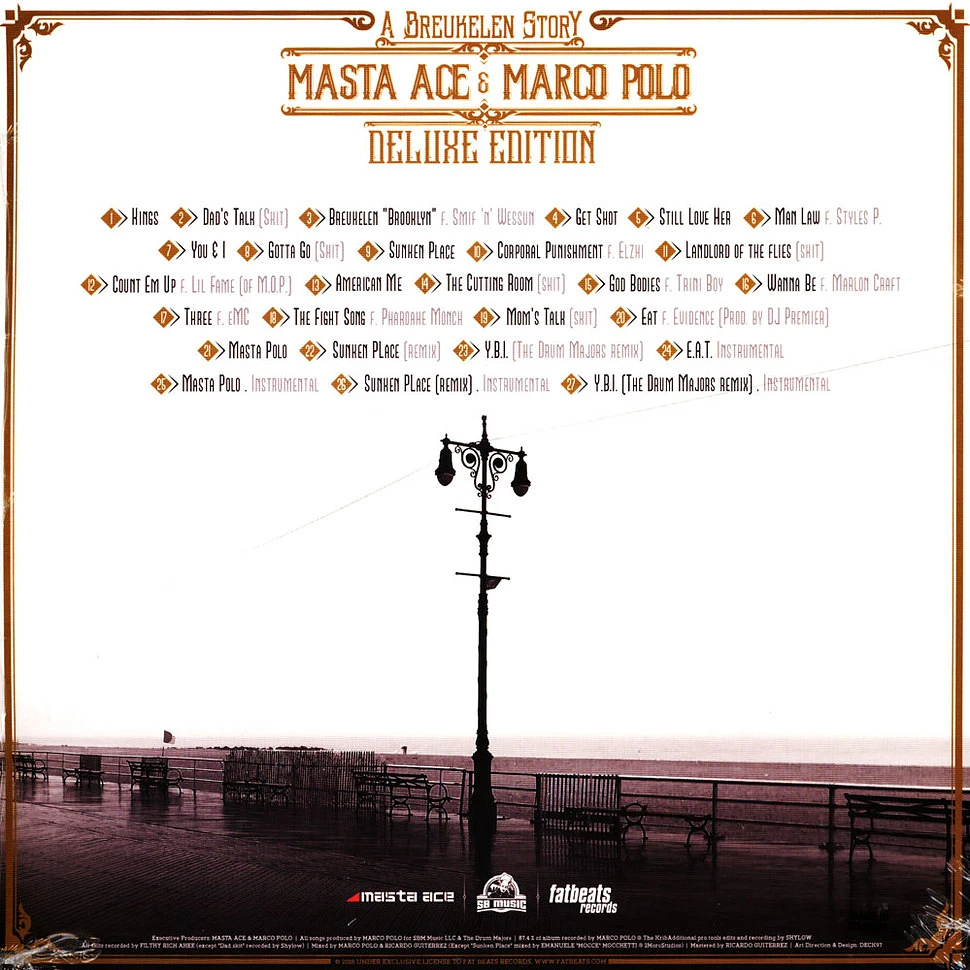 Masta Ace & Marco Polo - A Breukelen Story: Deluxe Edition Gold Vinyl with Black Splatter