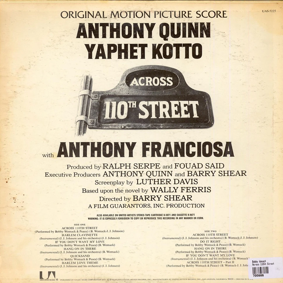 Bobby Womack, J.J. Johnson - Across 110th Street