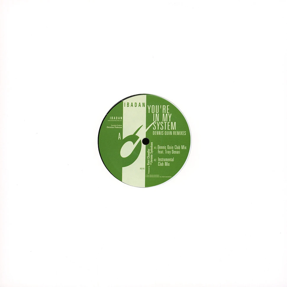 Kerri Chandler, Jerome Sydenham & Dennis - You're In My System (Dennis Quin Remixes