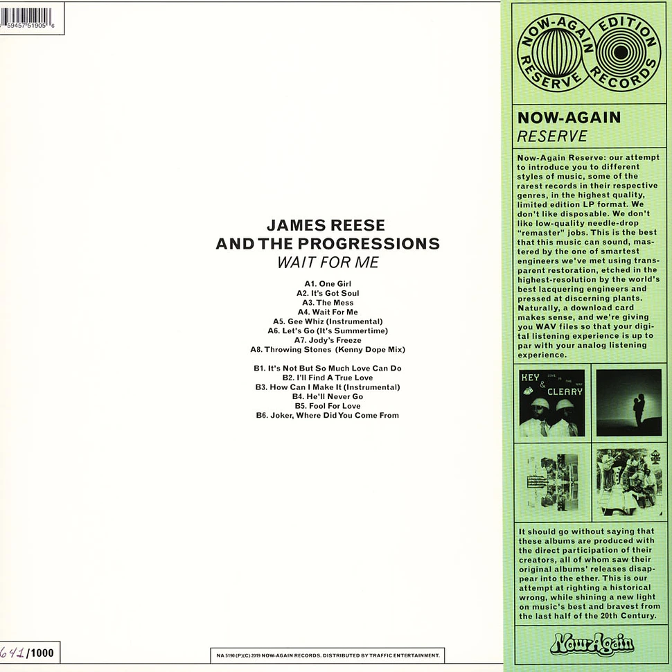 James Reese And The Progressions - Wait For Me: The Complete Works 1967-1972