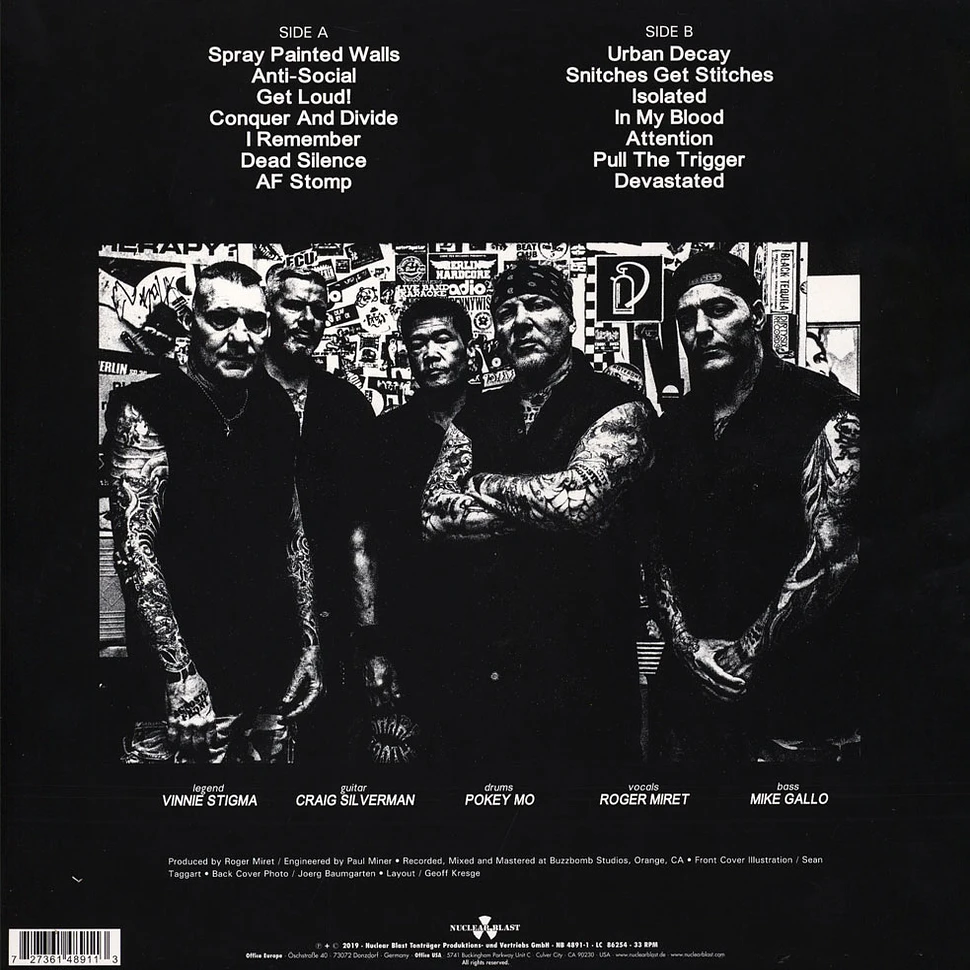 Agnostic Front - Get Loud! Black Vinyl Edition
