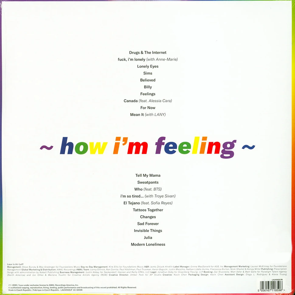 Lauv - ~How I'm Feeling~ Blue Vinyl Edition