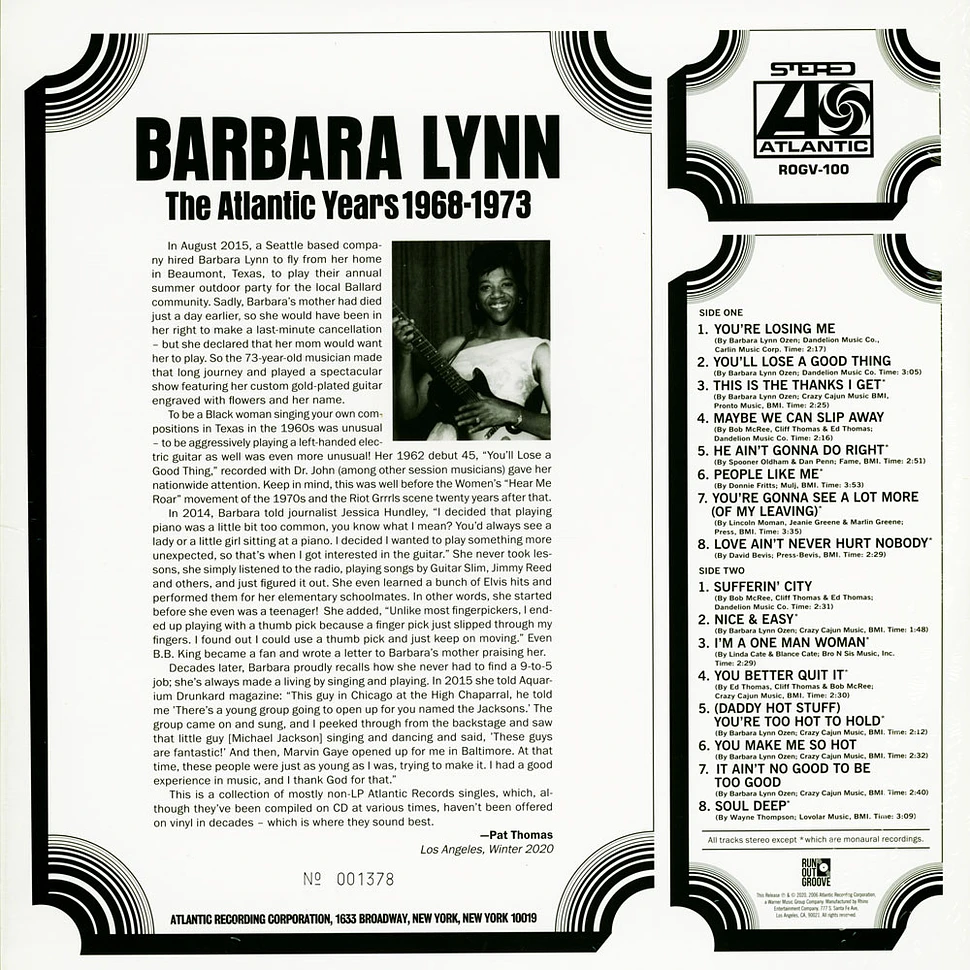 Barbara Lynn - The Atlantic Years 1968-1973