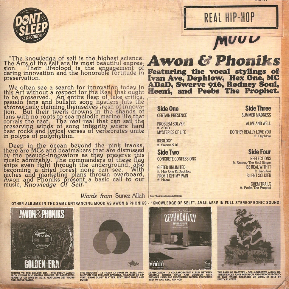 Awon & Phoniks - Knowledge Of Self