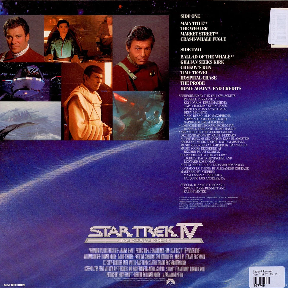 Leonard Rosenman - Star Trek IV: The Voyage Home (Original Motion Picture Soundtrack)