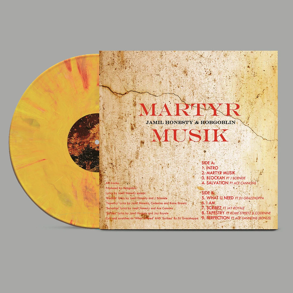 Jamil Honesty And Hobgoblin - Martyr Musik Splatter Vinyl Edition