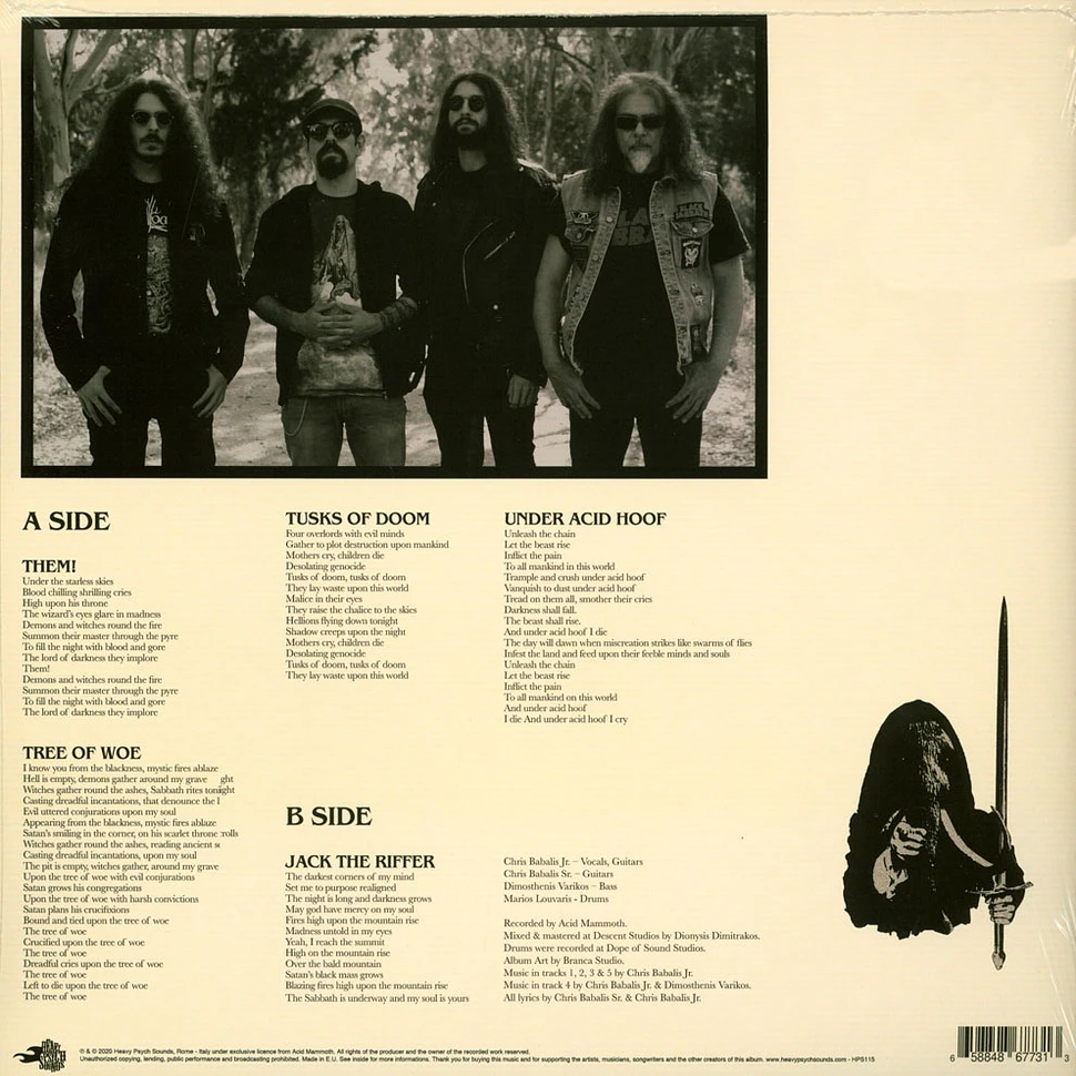 Acid Mammoth - Under Acid Hoof Black Vinyl Edition
