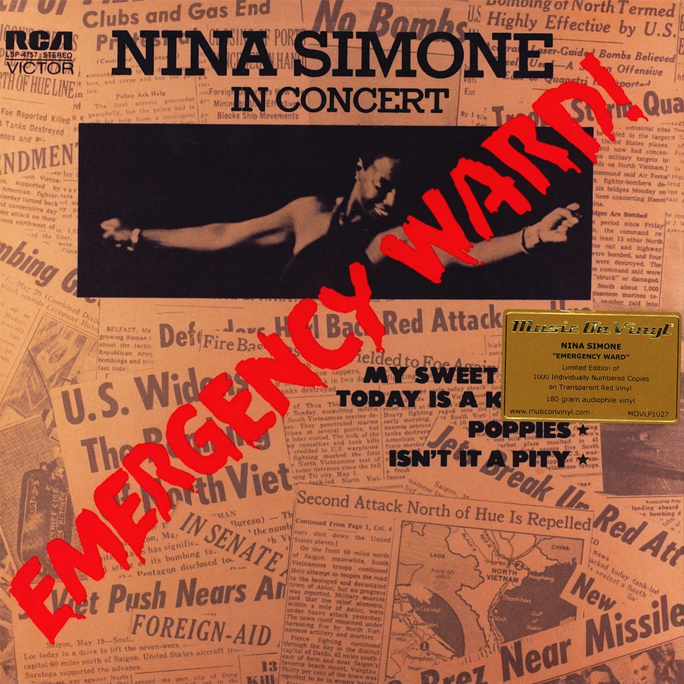 Nina Simone - Emergency Ward Limited Numbered Red Vinyl Edition