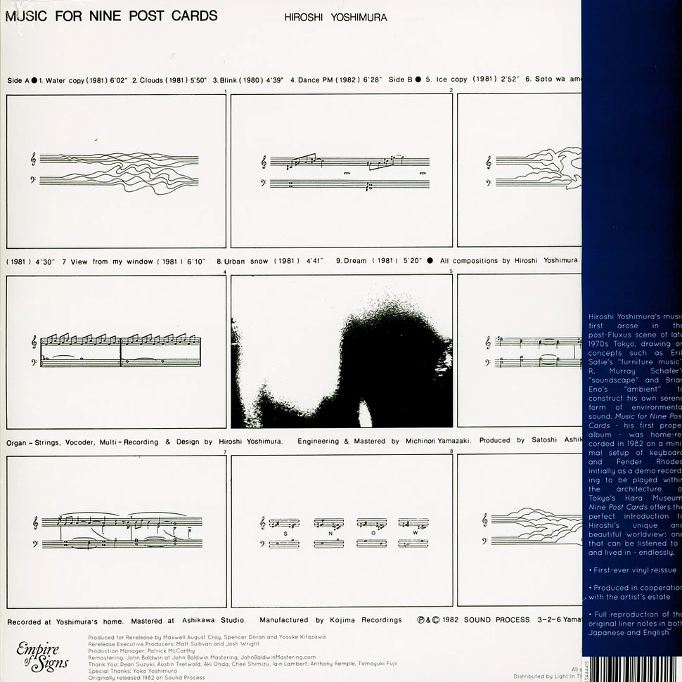 Hiroshi Yoshimura - Music For Nine Postcards Clear Vinyl Edition