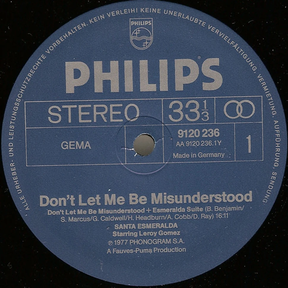 Santa Esmeralda Starring Leroy Gomez - Don't Let Me Be Misunderstood