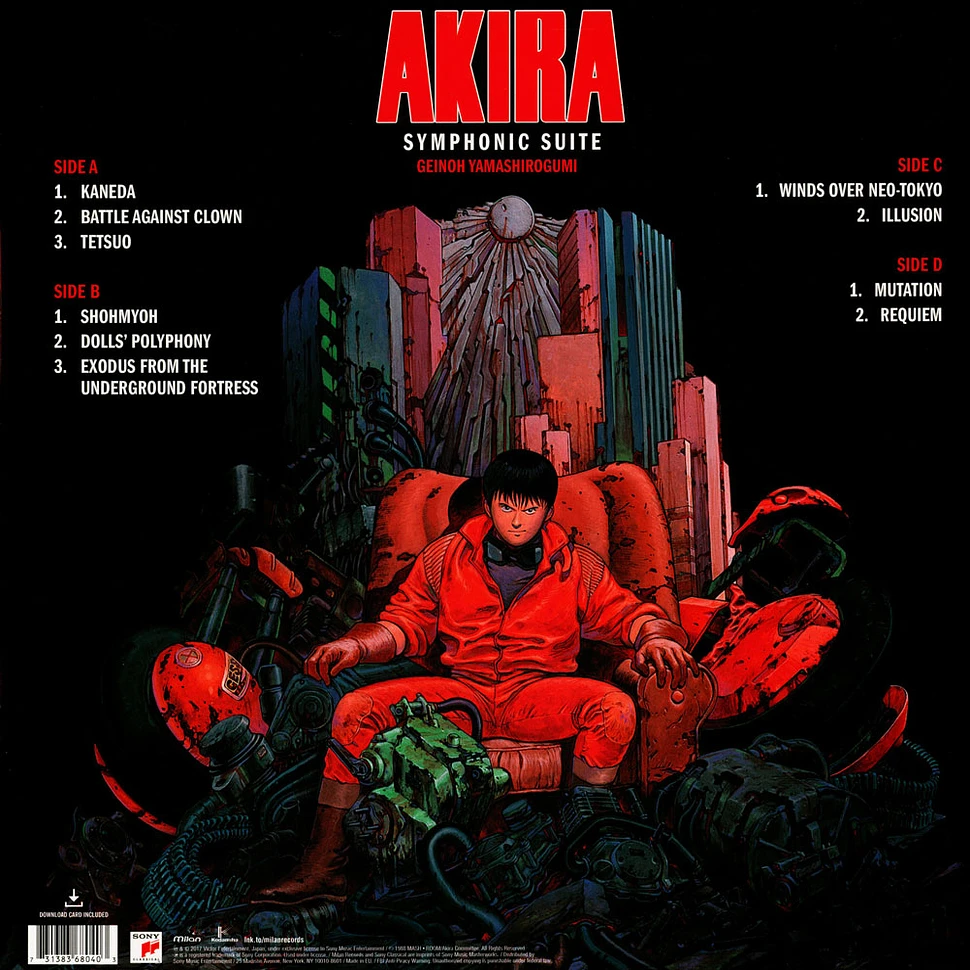 Geinoh Yamashirogumi - OST Akira Red & Black Marbled Vinyl Edition