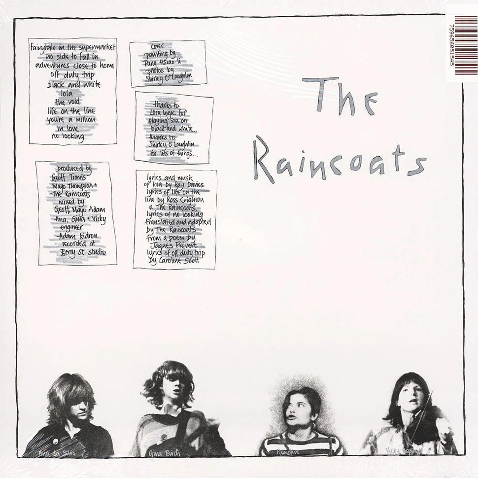 The Raincoats - The Raincoats Transculent Orange 40th Anniversary Edition