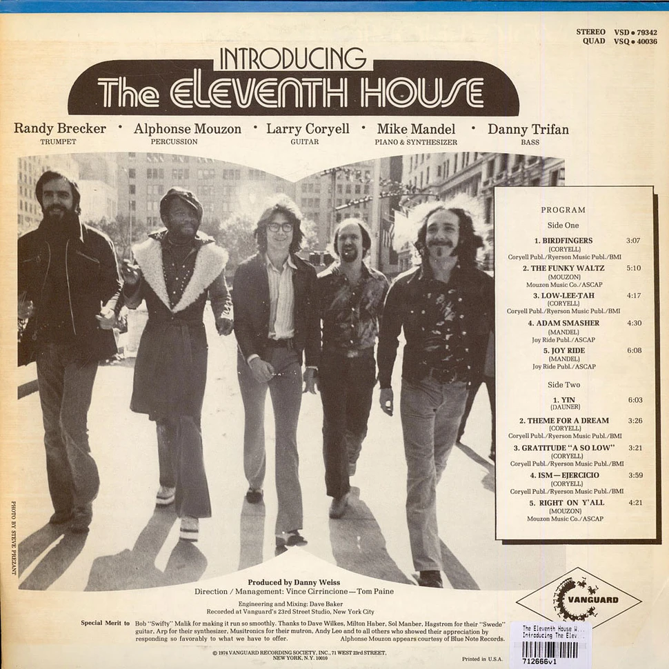 The Eleventh House With Larry Coryell - Introducing The Eleventh House