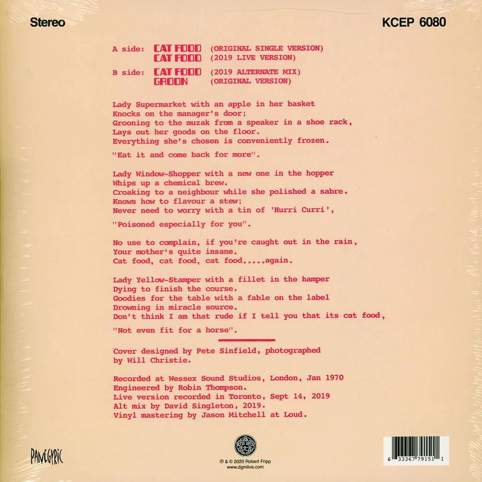 King Crimson - Cat Food 50th Anniversary Edition
