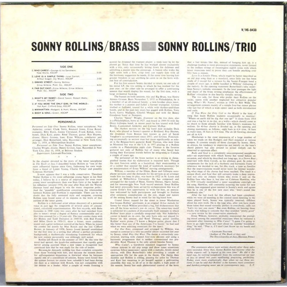 Sonny Rollins - Brass / Trio