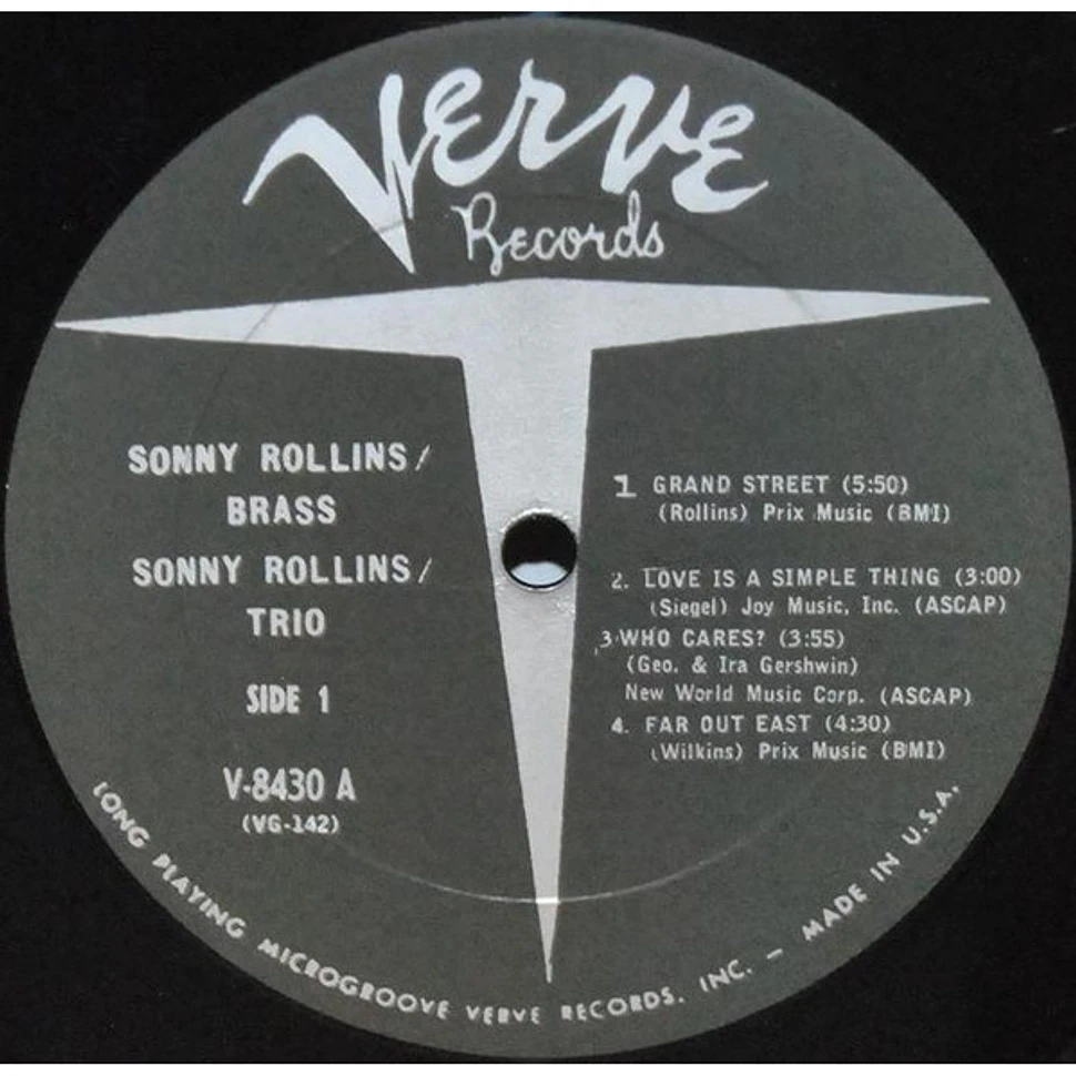 Sonny Rollins - Brass / Trio