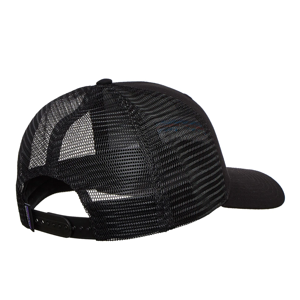 Patagonia - P-6 Logo Trucker Hat (Black) | HHV
