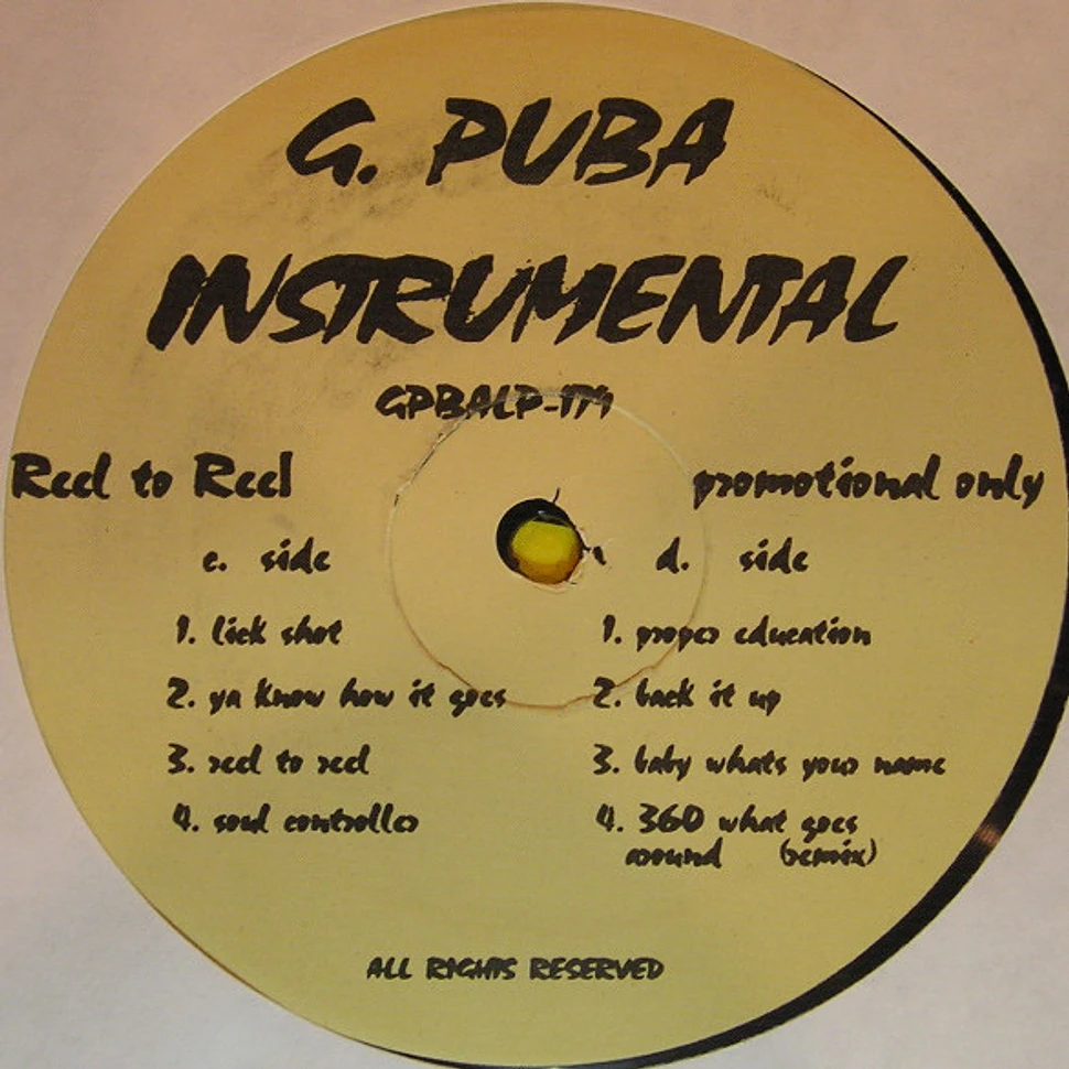 Grand Puba - Reel To Reel Instrumental