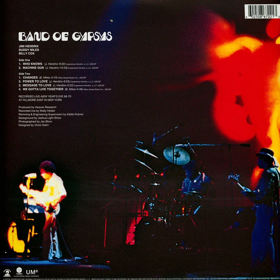 Jimi Hendrix - Band Of Gypsys 50th Anniversary Edition