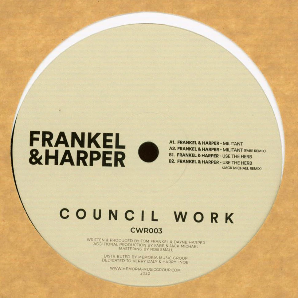 Frankel & Harper - Militant EP