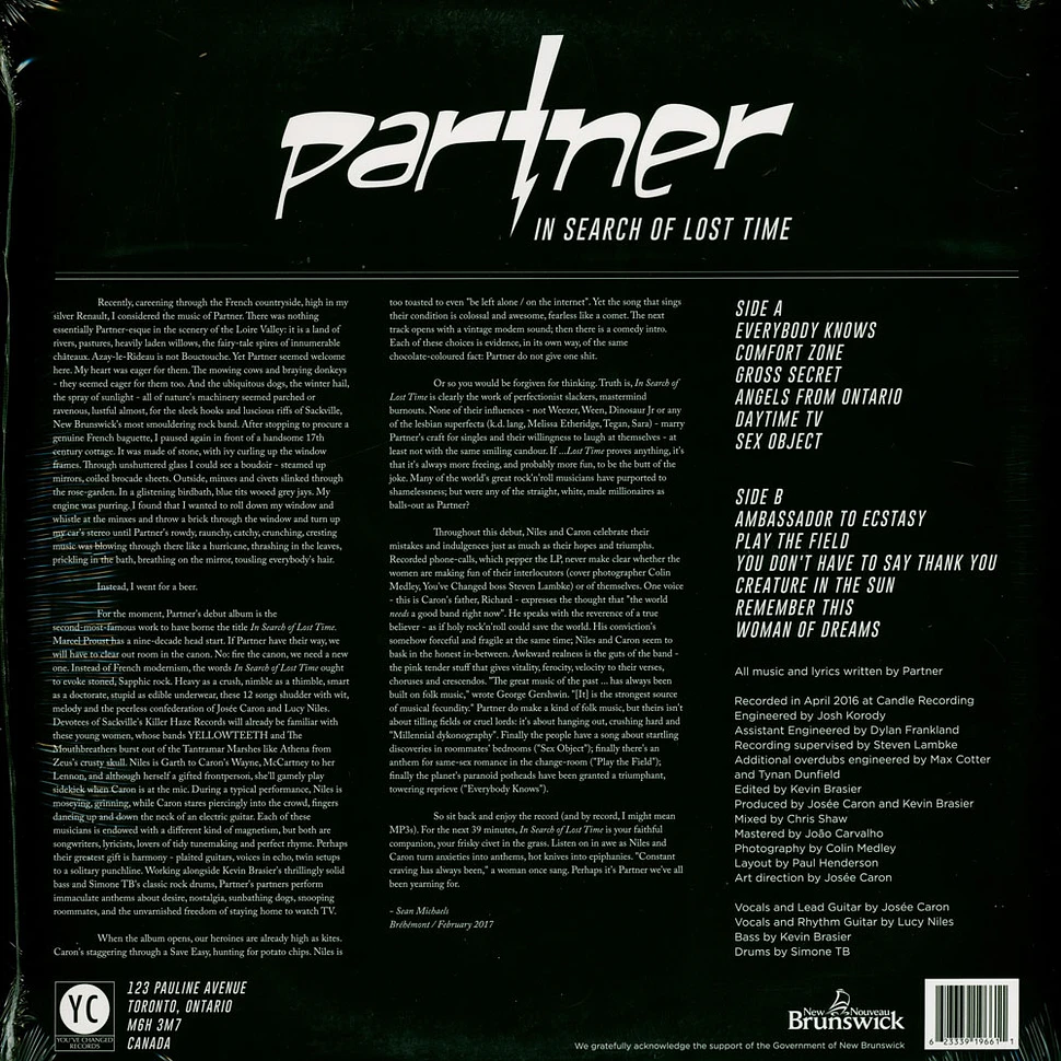 Partner - In Search Of Lost Time