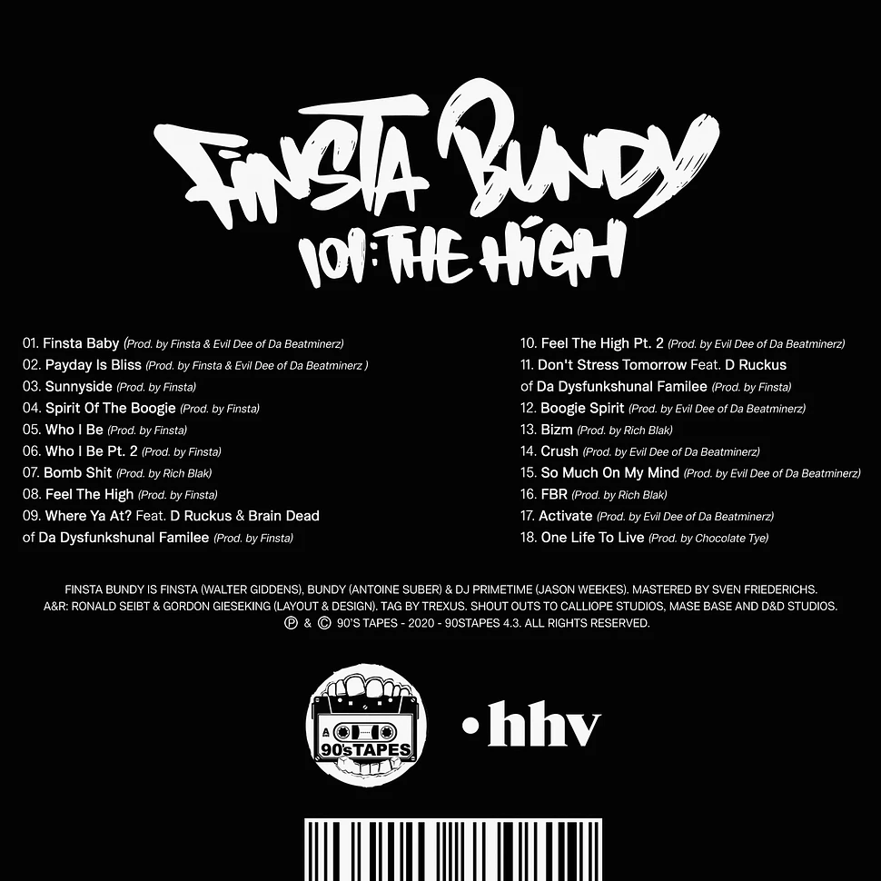 Finsta Bundy - 101: The High - Digipak CD - 2020 - EU - Original | HHV