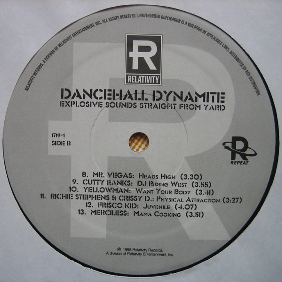 V.A. - Dancehall Dynamite (Explosive Sounds Straight From Yard)