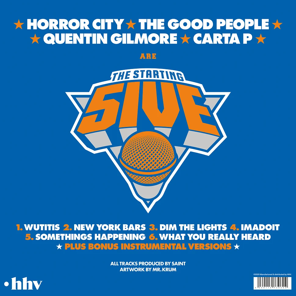 Starting 5ive, The (The Good People, Horror City, Carta P. & Quentin Gilmore) - The Starting 5ive