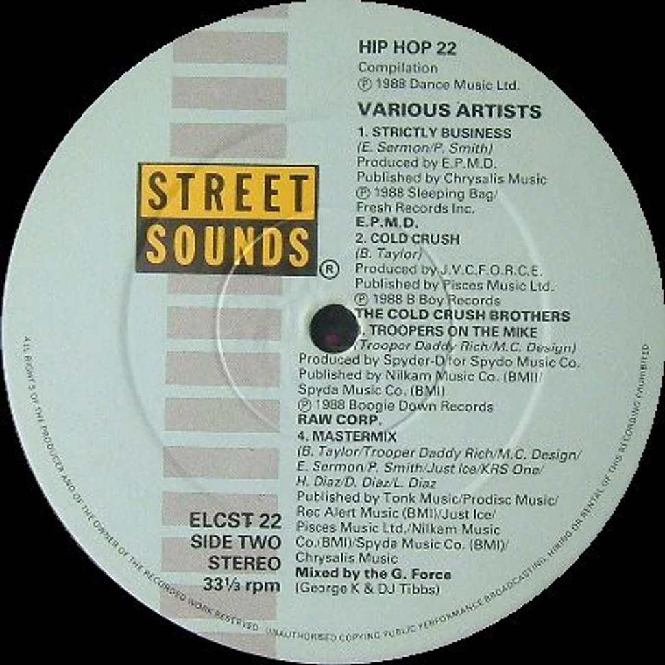 V.A. - Street Sounds Hip Hop 22