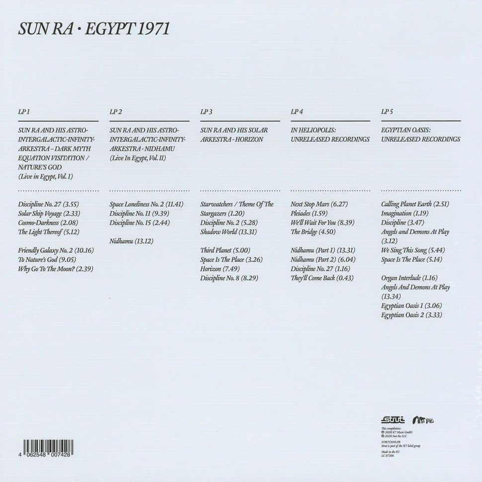 Sun Ra - Egypt 1971 Record Store Day 2020 Edition
