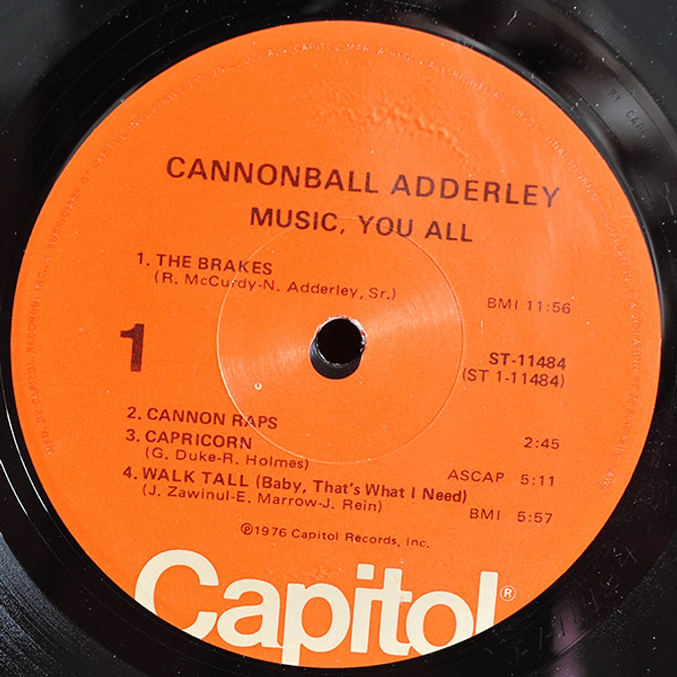 The Cannonball Adderley Quintet - Music, You All