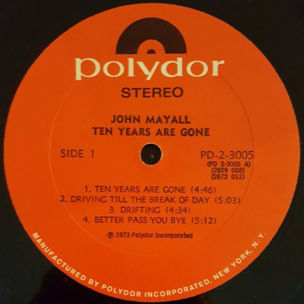 John Mayall - Ten Years Are Gone