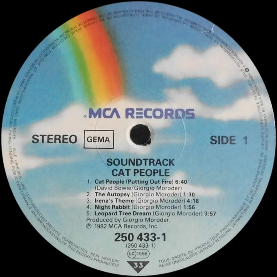 Giorgio Moroder - Cat People (Original Soundtrack)