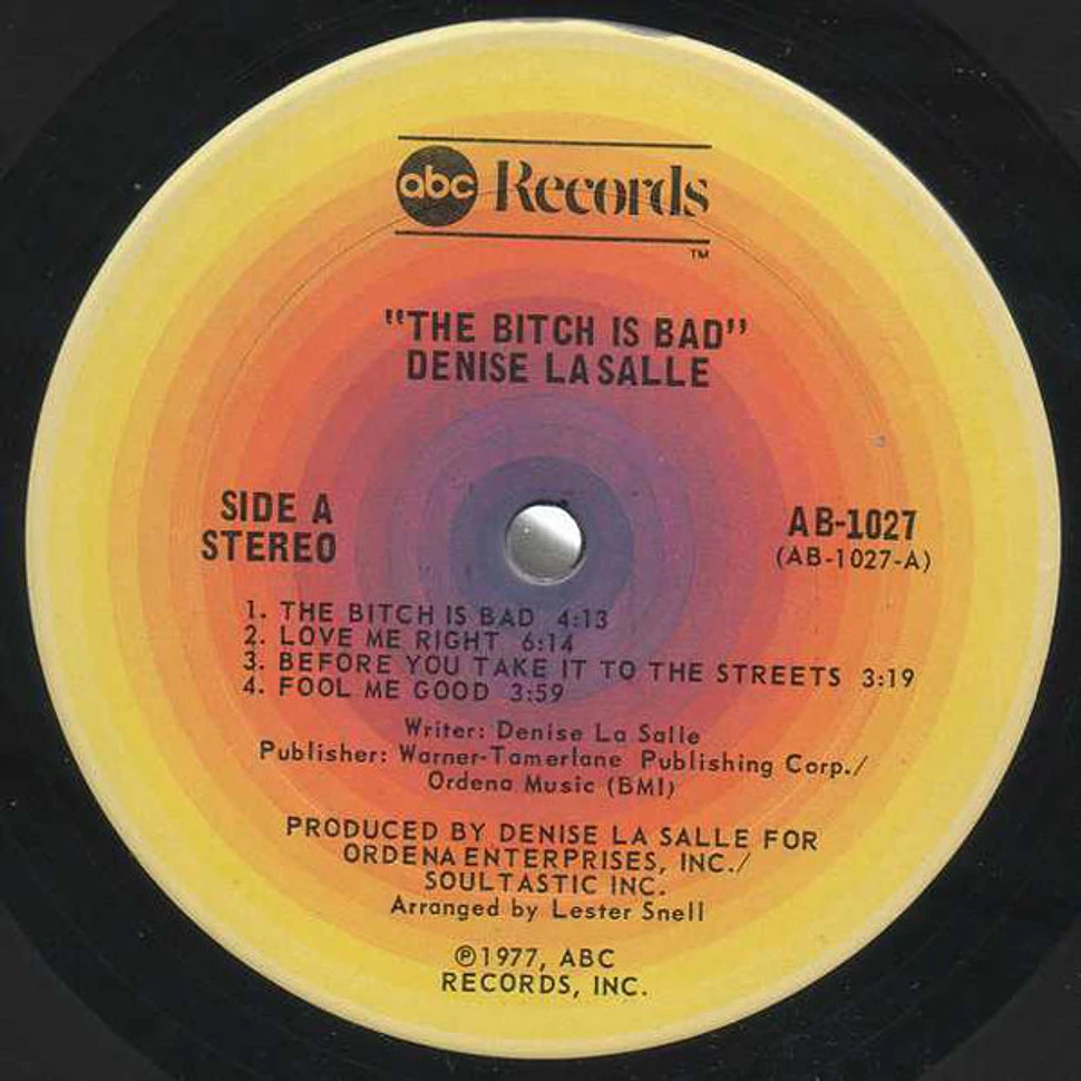 Denise LaSalle - The Bitch Is Bad !