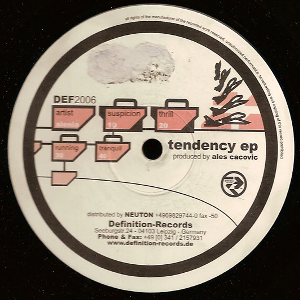 Alenia - Tendency EP