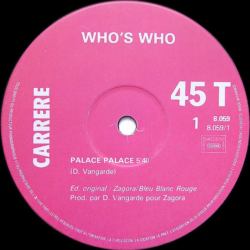 Who's Who - Palace Palace