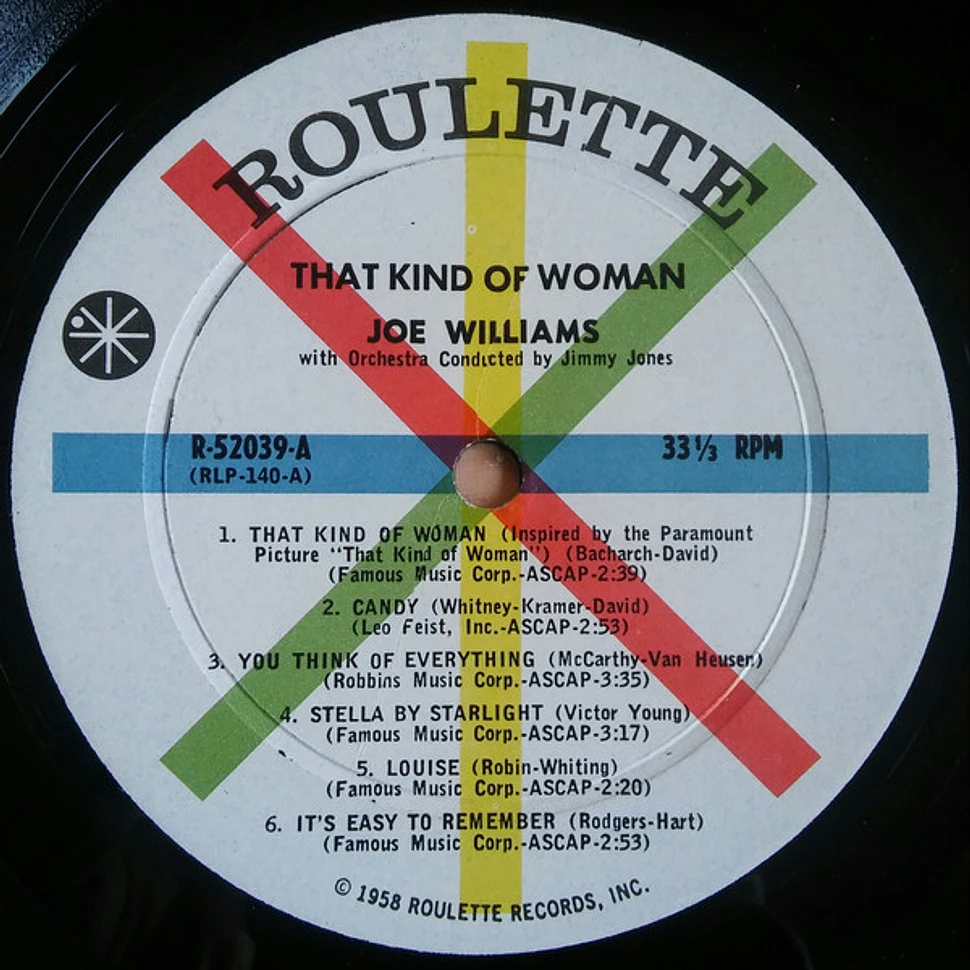 Joe Williams - Joe Williams With Songs About That Kind Of Woman