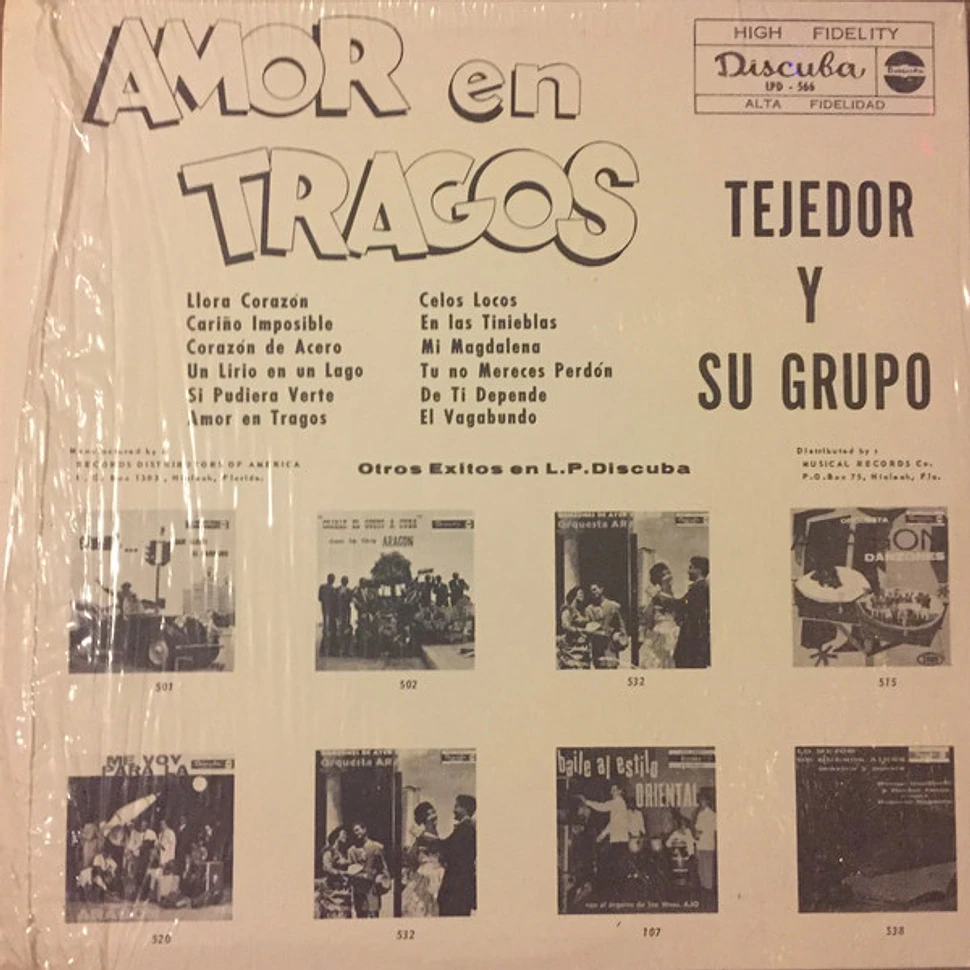 Tejedor Y Su Grupo - Amor En Tragos
