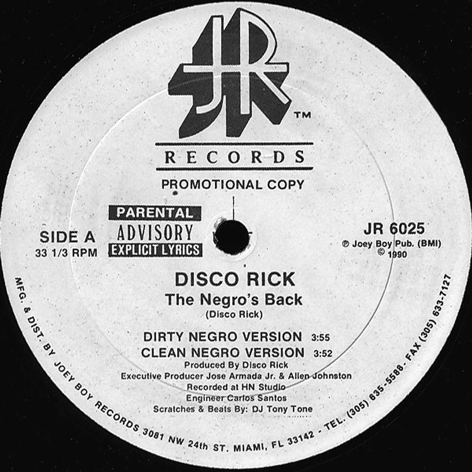 Disco Rick - The Negro's Back