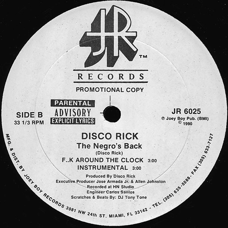 Disco Rick - The Negro's Back