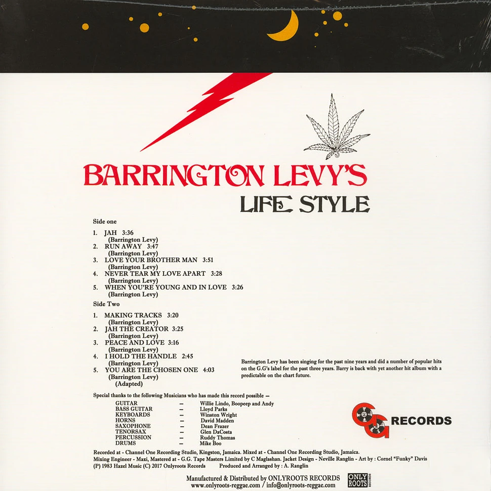 Barrington Levy - Life Style - Vinyl LP - 1979 - US - Reissue | HHV