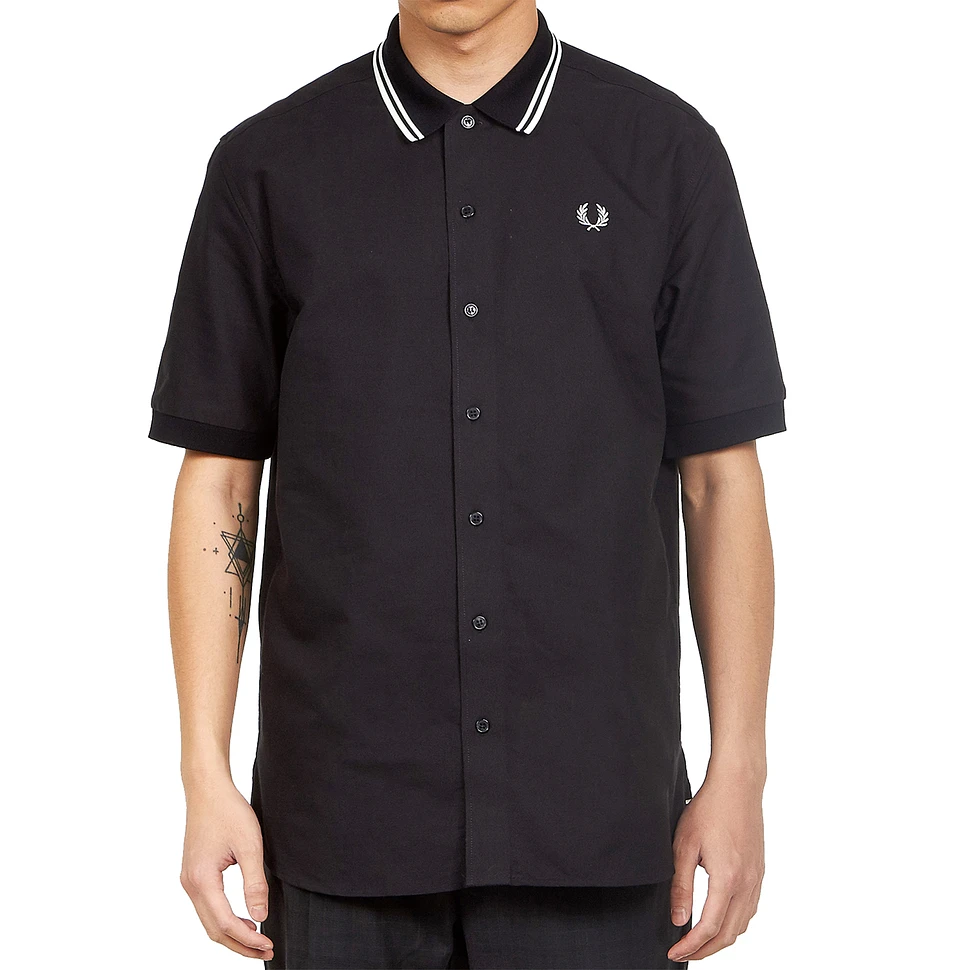 Fred Perry - Knitted Collar Oxford Shirt