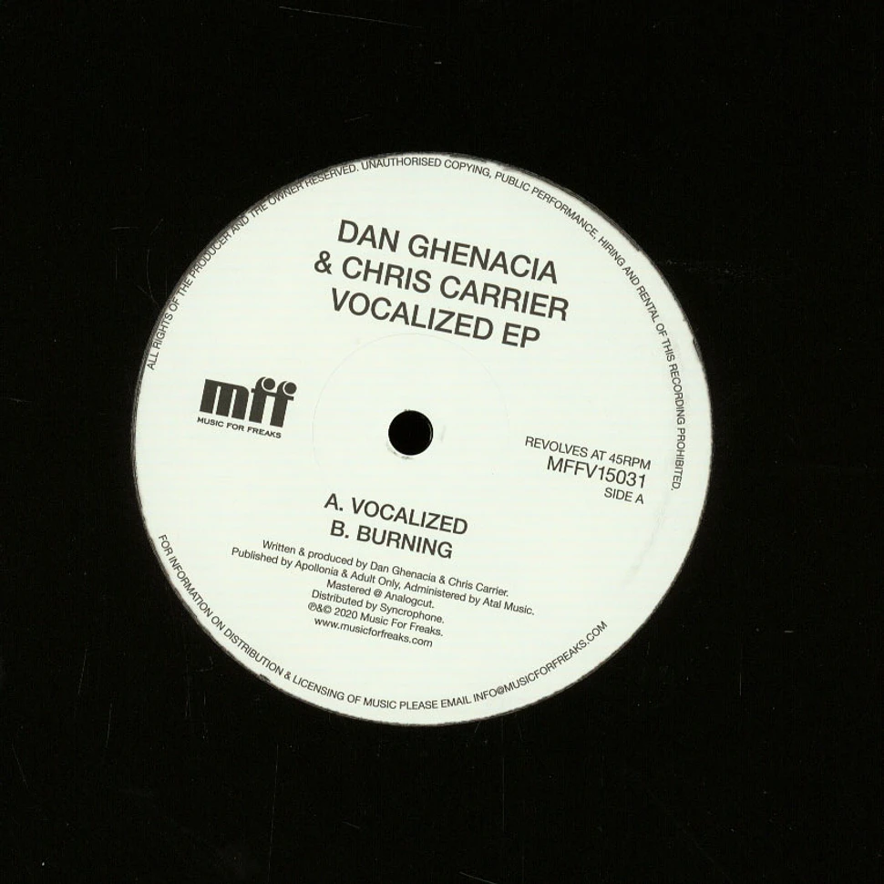 Dan Ghenacia & Chris Carrier - Vocalized Limited EP