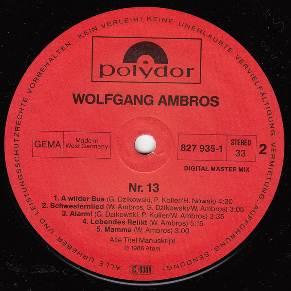 Wolfgang Ambros, Die No. 1 Vom Wienerwald - No.13